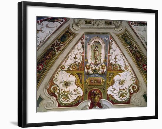 Detail from Hall of Fishing of Villa Lante, Bagnaia, Italy, 16th Century-null-Framed Giclee Print