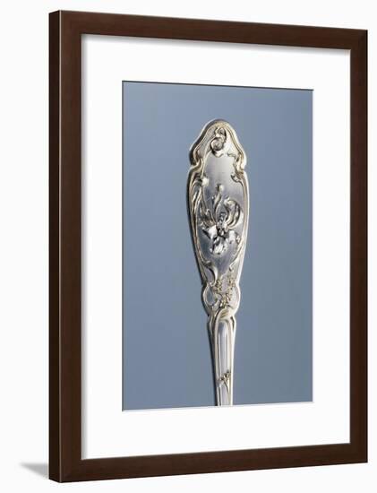 Detail from Handle of Dusting Spoon with Embossed Liberty-Style Flowers, Minerva Hallmark, Vermeil-null-Framed Giclee Print