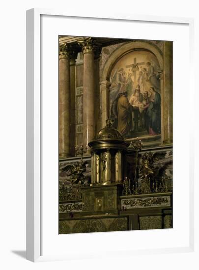 Detail from High Altar, Church of Gesu, Rome, Italy, 1843-null-Framed Giclee Print