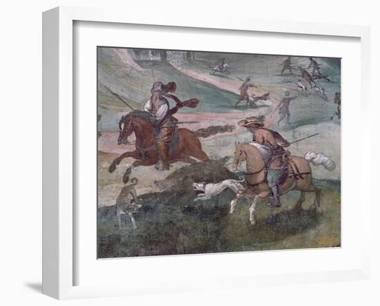 Detail from Hunting Scene, 1574-1581-Antonio Tempesta-Framed Giclee Print