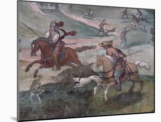 Detail from Hunting Scene, 1574-1581-Antonio Tempesta-Mounted Giclee Print