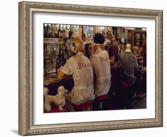 Detail from Interior of Ed Kienholz's Assemblage "The Beanery"-Ralph Crane-Framed Photographic Print