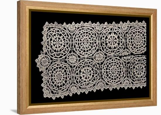 Detail from Lace Decorated with Rosettes, Beginning of 1600s-null-Framed Premier Image Canvas