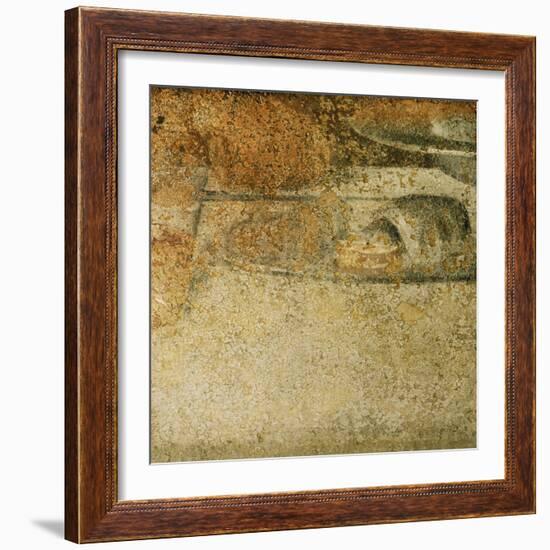 Detail from Leonardo's Last Supper: What Specialists Believed to be a Piece of Bread-Leonardo da Vinci-Framed Giclee Print