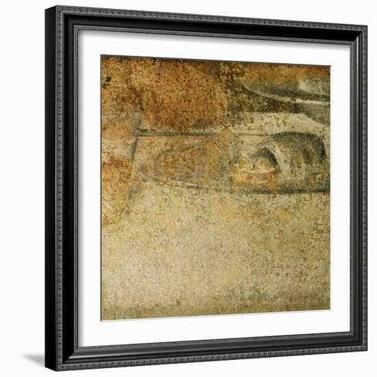 Detail from Leonardo's Last Supper: What Specialists Believed to be a Piece of Bread-Leonardo da Vinci-Framed Giclee Print