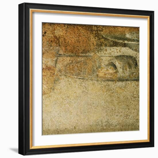 Detail from Leonardo's Last Supper: What Specialists Believed to be a Piece of Bread-Leonardo da Vinci-Framed Giclee Print