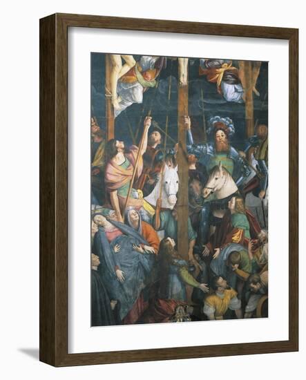 Detail from Lower Section of Crucifixion, Fresco-Gaudenzio Ferrari-Framed Giclee Print