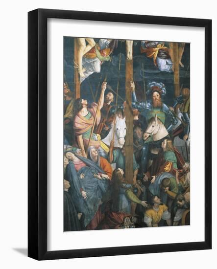 Detail from Lower Section of Crucifixion, Fresco-Gaudenzio Ferrari-Framed Giclee Print