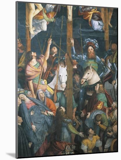 Detail from Lower Section of Crucifixion, Fresco-Gaudenzio Ferrari-Mounted Giclee Print