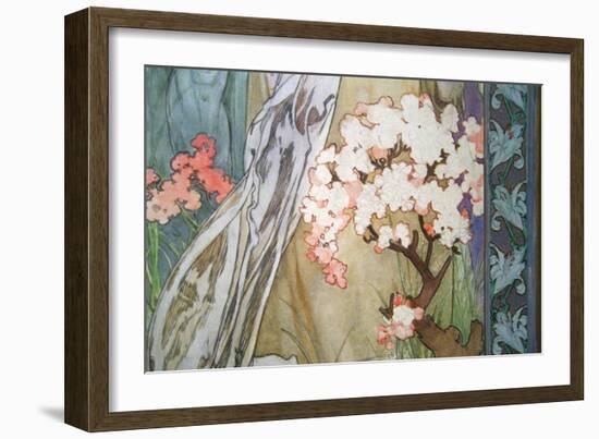 Detail from Maude Adams as Joan of Arc-Alphonse Mucha-Framed Art Print