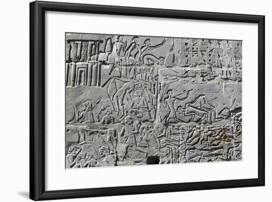 Detail from Relief of Battle of Kadesh-null-Framed Photographic Print