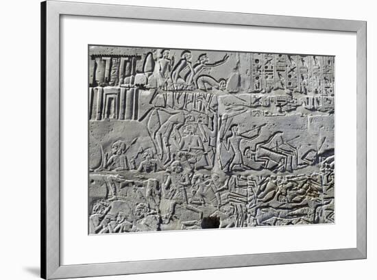 Detail from Relief of Battle of Kadesh-null-Framed Photographic Print