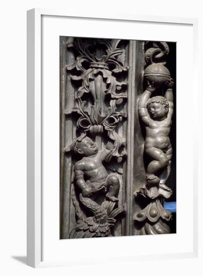Detail from Sacristy Door of St Michael's Church-null-Framed Giclee Print