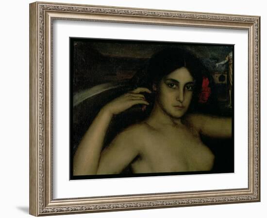 Detail from the Altarpiece of Love-Julio Romero de Torres-Framed Giclee Print