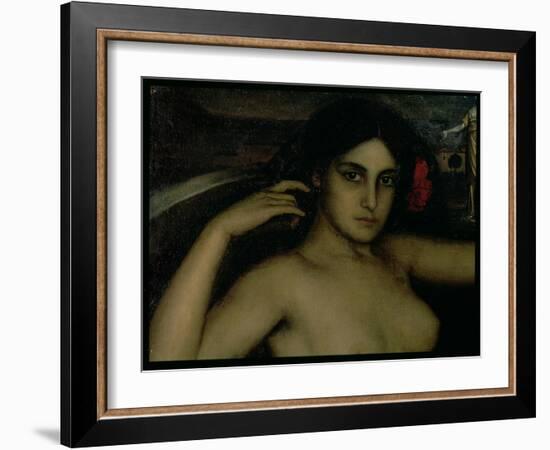 Detail from the Altarpiece of Love-Julio Romero de Torres-Framed Giclee Print