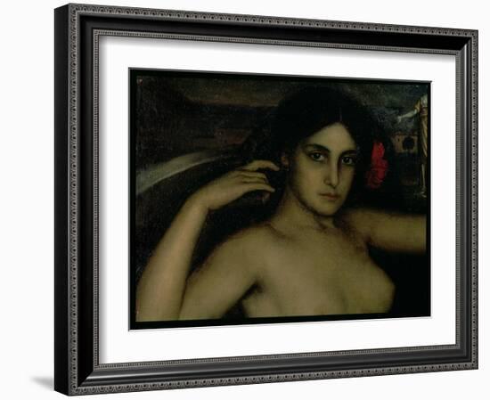Detail from the Altarpiece of Love-Julio Romero de Torres-Framed Giclee Print