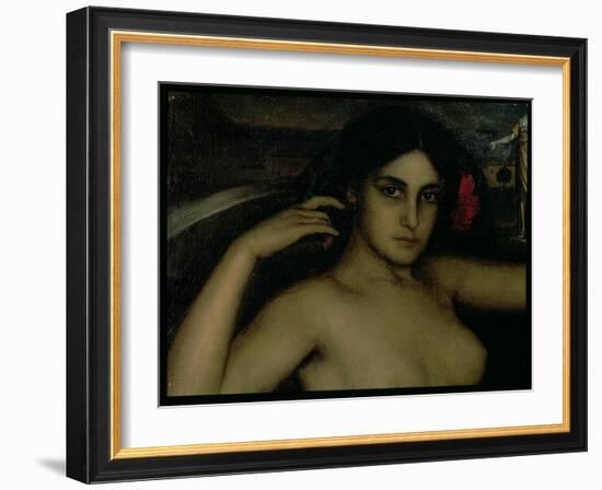 Detail from the Altarpiece of Love-Julio Romero de Torres-Framed Giclee Print