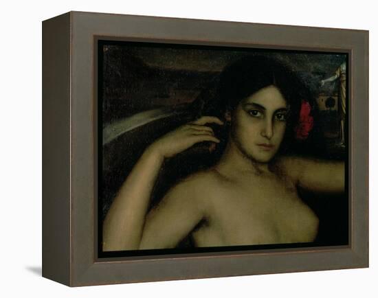 Detail from the Altarpiece of Love-Julio Romero de Torres-Framed Premier Image Canvas