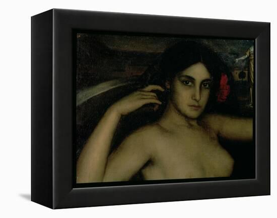 Detail from the Altarpiece of Love-Julio Romero de Torres-Framed Premier Image Canvas