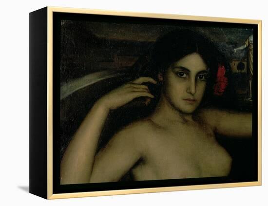 Detail from the Altarpiece of Love-Julio Romero de Torres-Framed Premier Image Canvas