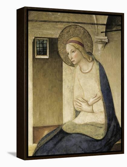 Detail from the Annunciation Showing Figure of Mary-Giovanni Da Fiesole-Framed Premier Image Canvas