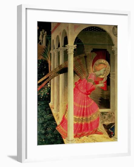 Detail from the Annunciation Showing the Angel Gabriel-Fra Angelico-Framed Giclee Print