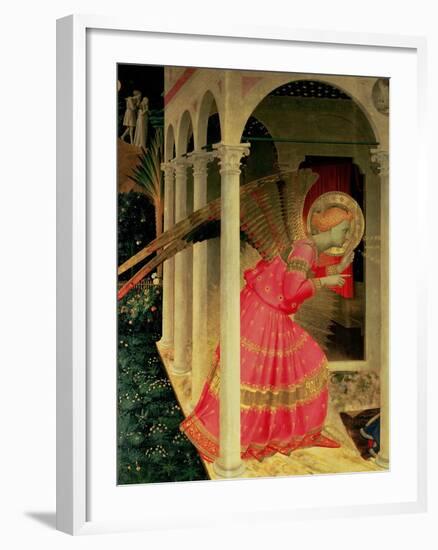 Detail from the Annunciation Showing the Angel Gabriel-Fra Angelico-Framed Giclee Print