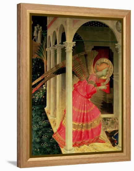 Detail from the Annunciation Showing the Angel Gabriel-Fra Angelico-Framed Premier Image Canvas