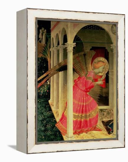 Detail from the Annunciation Showing the Angel Gabriel-Fra Angelico-Framed Premier Image Canvas