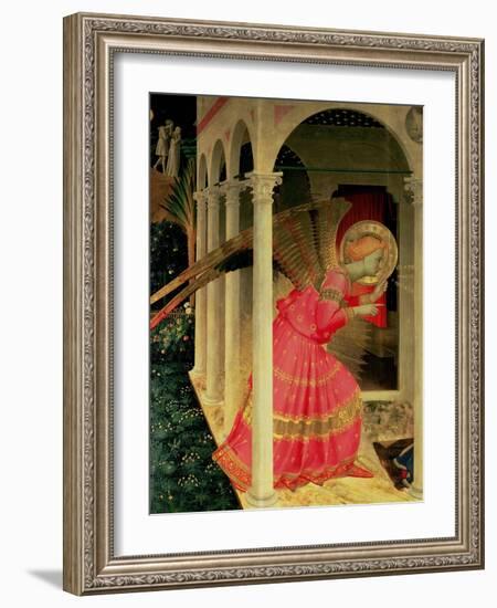 Detail from the Annunciation Showing the Angel Gabriel-Fra Angelico-Framed Giclee Print