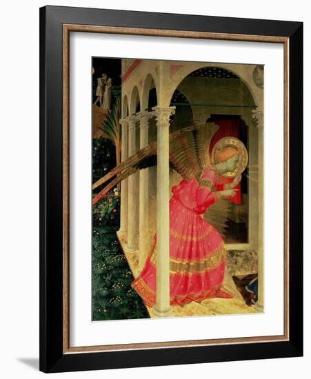 Detail from the Annunciation Showing the Angel Gabriel-Fra Angelico-Framed Giclee Print