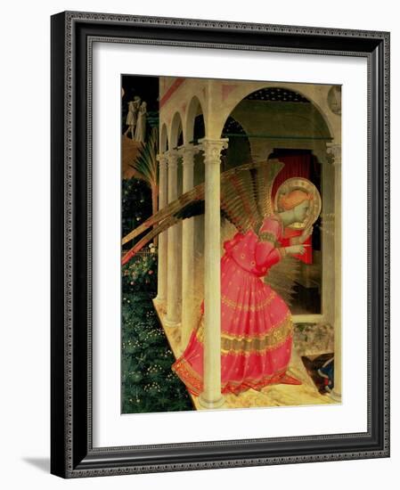 Detail from the Annunciation Showing the Angel Gabriel-Fra Angelico-Framed Giclee Print