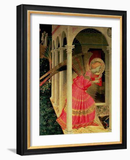 Detail from the Annunciation Showing the Angel Gabriel-Fra Angelico-Framed Giclee Print