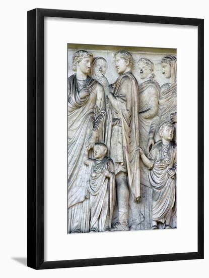 Detail from the Ara Pacis (Altar of peace), 2nd century BC. Artist: Unknown-Unknown-Framed Giclee Print