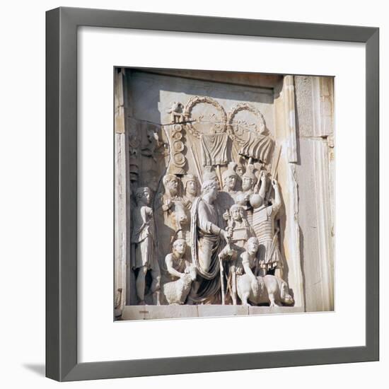 Detail from the arch of Constantine, 3rd century. Artist: Unknown-Unknown-Framed Giclee Print