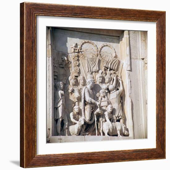 Detail from the arch of Constantine, 3rd century. Artist: Unknown-Unknown-Framed Giclee Print