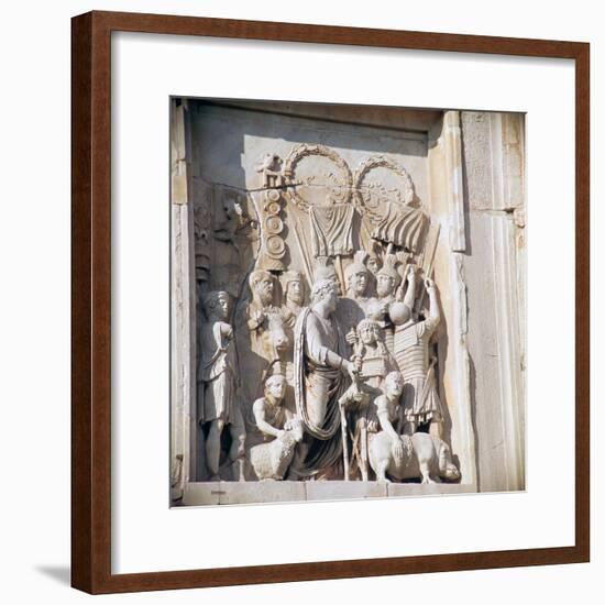 Detail from the arch of Constantine, 3rd century. Artist: Unknown-Unknown-Framed Giclee Print