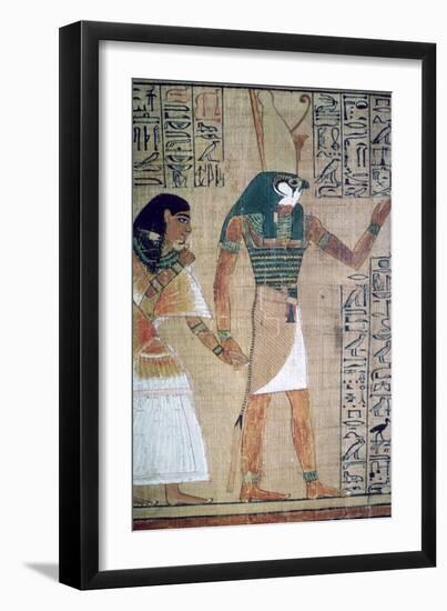 Detail from the Book of the Dead of Ani; sheet 4-Unknown-Framed Giclee Print