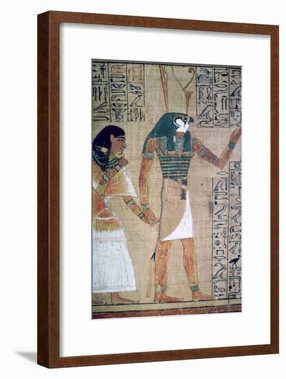 Detail from the Book of the Dead of Ani; sheet 4-Unknown-Framed Giclee Print