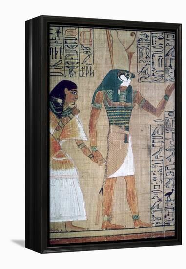 Detail from the Book of the Dead of Ani; sheet 4-Unknown-Framed Premier Image Canvas