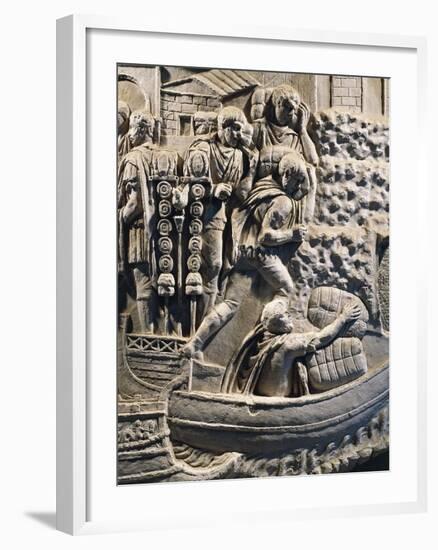 Detail from the Cast from Trajan's Column-null-Framed Giclee Print