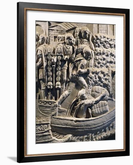 Detail from the Cast from Trajan's Column-null-Framed Giclee Print