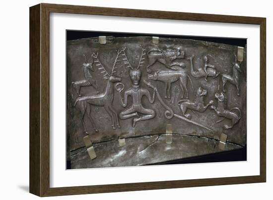 Detail from the Celtic Gundestrop Cauldron, 3rd century. Artist: Unknown-Unknown-Framed Giclee Print