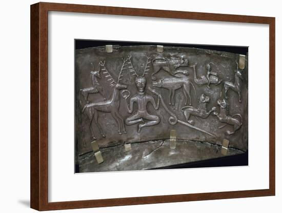 Detail from the Celtic Gundestrop Cauldron, 3rd century. Artist: Unknown-Unknown-Framed Giclee Print