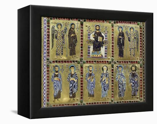 Detail from the container of a reliquary of the True Cross, Byzantine, c955-Werner Forman-Framed Premier Image Canvas