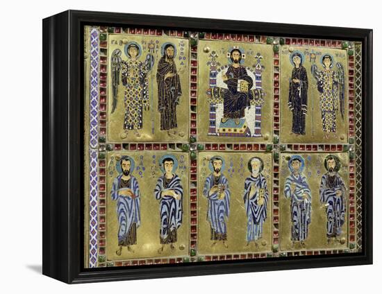 Detail from the container of a reliquary of the True Cross, Byzantine, c955-Werner Forman-Framed Premier Image Canvas