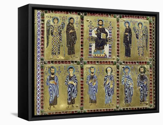 Detail from the container of a reliquary of the True Cross, Byzantine, c955-Werner Forman-Framed Premier Image Canvas