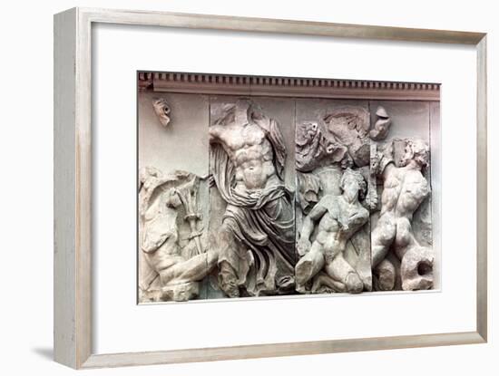 Detail from the Great Frieze of the Pergamon Altar, 180-159 BC. Artist: Unknown-Unknown-Framed Giclee Print