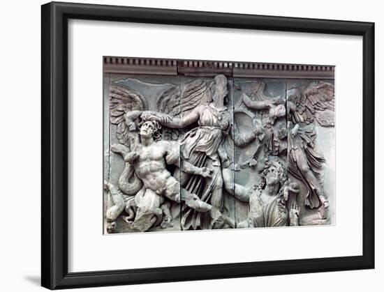 Detail from the Great Frieze of the Pergamon Altar, 180-159 BC-null-Framed Photographic Print