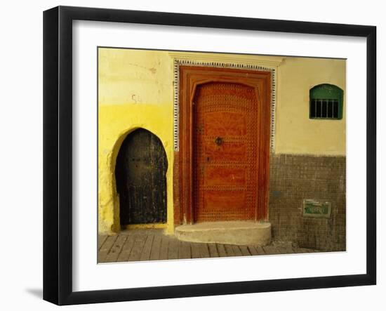 Detail from the Interior of the Kasbah, Tangiers, Morocco, Africa-Guy Thouvenin-Framed Photographic Print